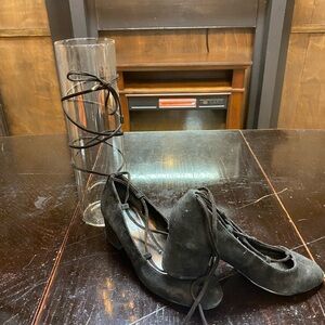 Saks Fifth Avenue Black Lace-Up Women's Shoes